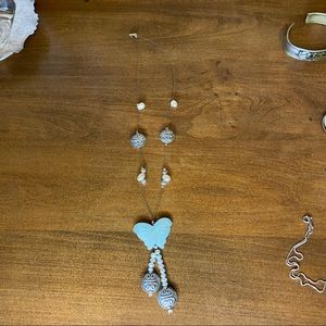 Jade butterfly necklace